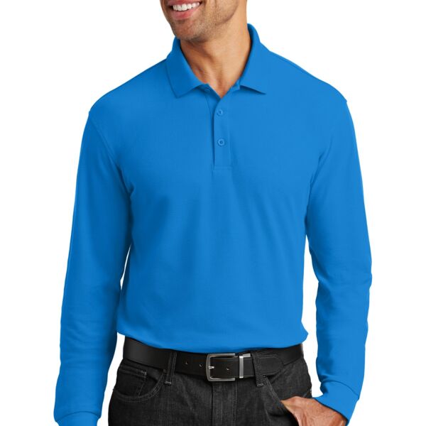 Port Authority Long Sleeve Core Classic Pique Polo K100LS Long Sleeve Core Classic Pique Polo Thumbnail