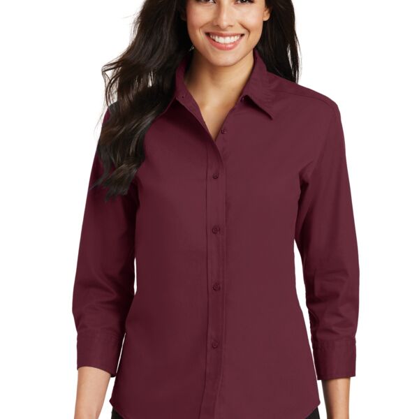 Port Authority Ladies 3/4 Sleeve Easy Care Shirt L612 Ladies 3/4 Sleeve Easy Care Shirt Thumbnail