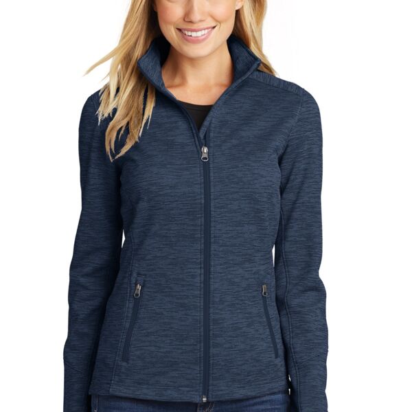 Port Authority Ladies Digi Stripe Fleece Jacket L231 Ladies Digi Stripe Fleece Jacket Thumbnail