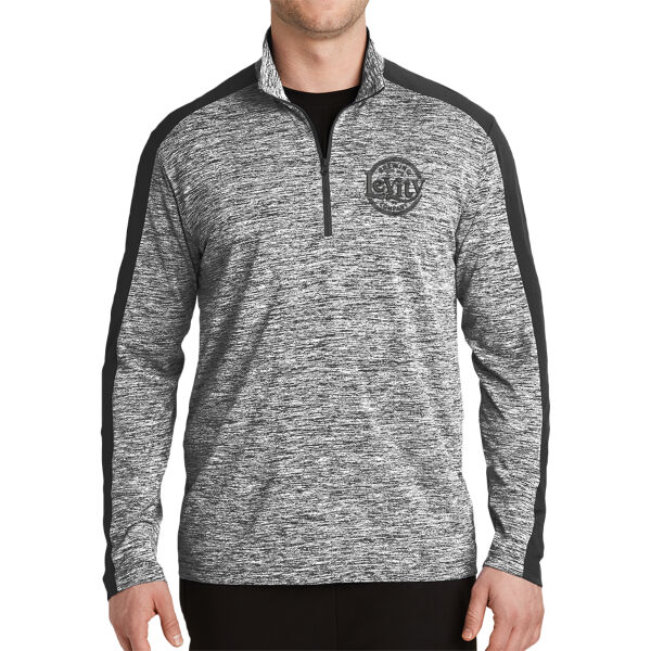 LB - PosiCharge ® Electric Heather Colorblock 1/4 Zip Pullover Thumbnail